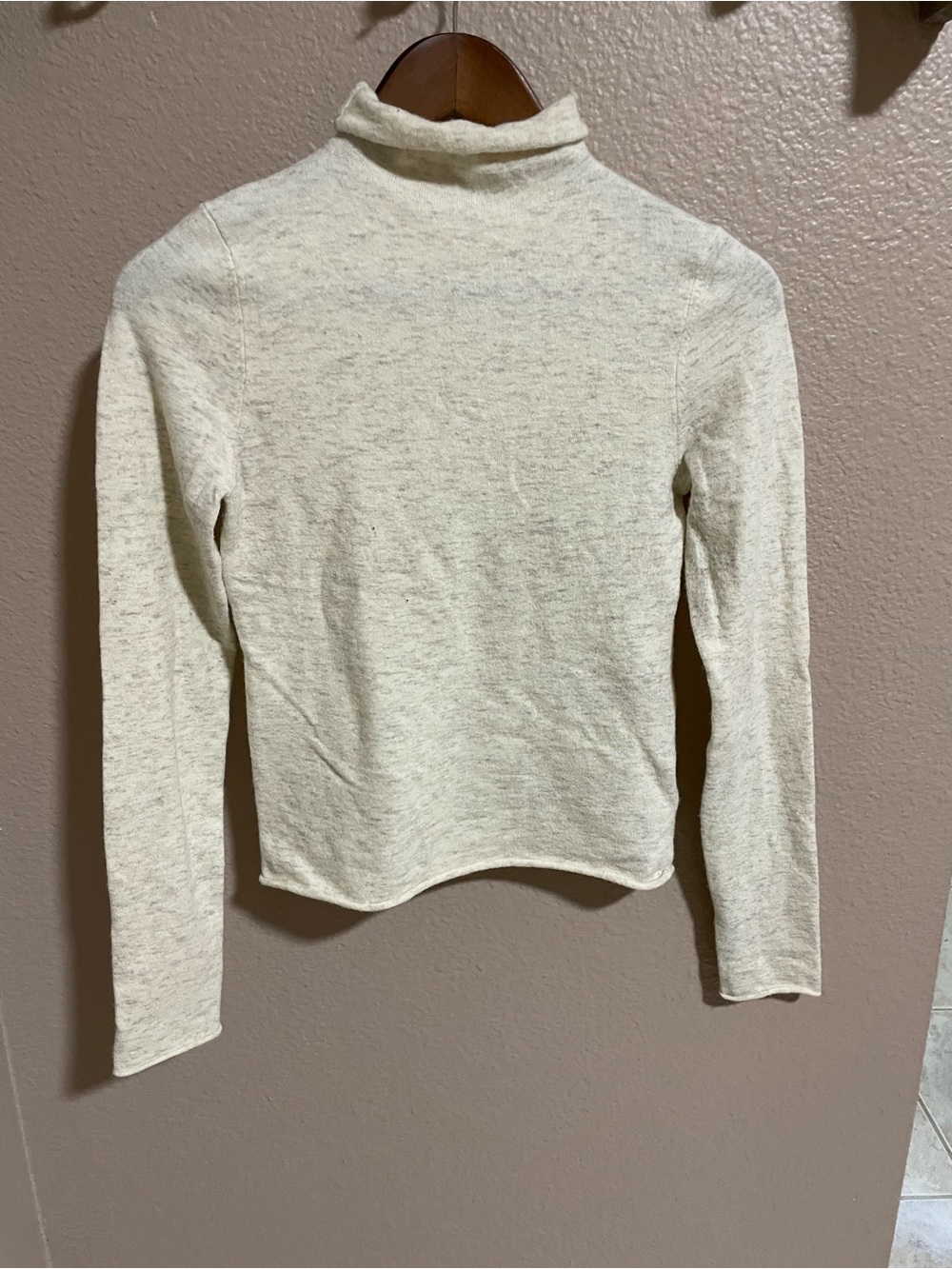 Wilfred Cream Mock Neck Sweater